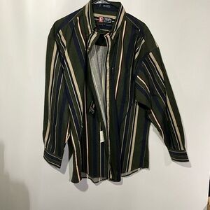 Chaps Multicolor Striped Shirt